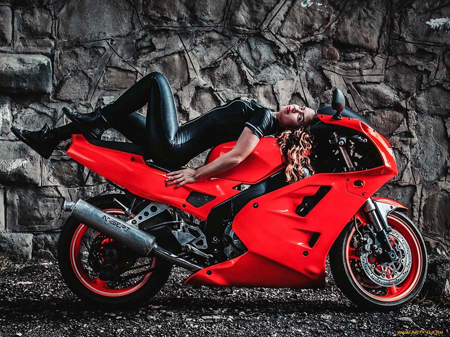 Beautiful girl Beautiful girls and motorcycles in Bucharest