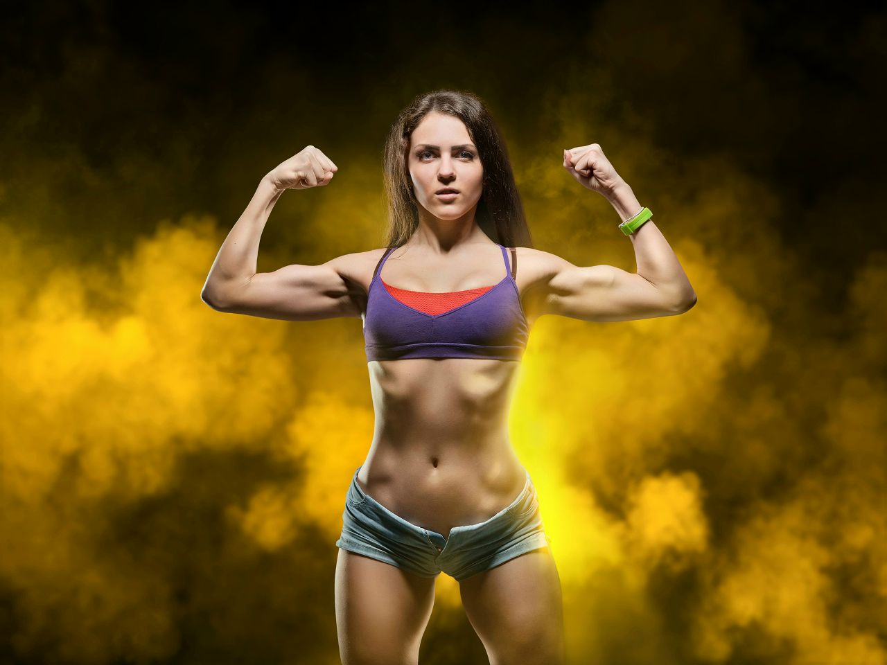 Athletic girls in Bucharest